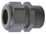 Cable gland; with long thread; PG29; IP68; polyamide; black; HSK-K HUMMEL