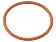 O-ring gasket; VMQ; Thk: 2mm; Øint: 43mm; M50; red; -60÷250°C HUMMEL