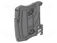 Separating plate; Entrelec; dark grey; W: 3mm; H: 71mm TE Connectivity