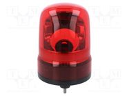 Signaller: lighting-sound; 10÷30VDC; buzzer,rotating light; LED 