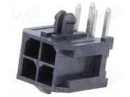 Connector: wire-board; socket; male; Minitek® Pwr 3.0; 3mm; PIN: 4 AMPHENOL COMMUNICATIONS SOLUTIONS