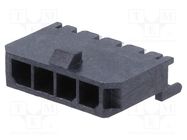 Connector: wire-board; plug; female; Minitek® Pwr 3.0; 3mm; PIN: 4 Amphenol Communications Solutions