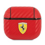 Ferrari FESA3CARE AirPods 3 cover red/red On Track PU Carbon, Ferrari