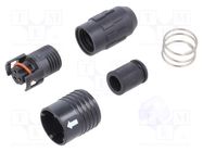 Connector: circular; HR30; push-pull; plug; 2A; gold-plated; PIN: 3 HIROSE