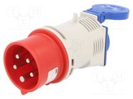 Connector: AC supply; adapter; male/female; 16A; 230VAC; IEC 60309 PCE