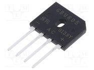 Bridge rectifier: single-phase; Urmax: 600V; If: 6A; Ifsm: 175A TAIWAN SEMICONDUCTOR