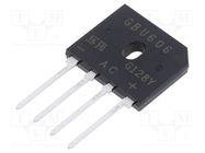 Bridge rectifier: single-phase; Urmax: 800V; If: 6A; Ifsm: 175A TAIWAN SEMICONDUCTOR