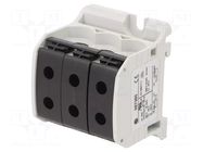 Splice terminal: rail; STB; 150A; 1kV; screw terminal; black; 50mm2 SIMET