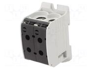 Splice terminal: rail; STB; 232A; 1kV; screw terminal; black; 95mm2 SIMET