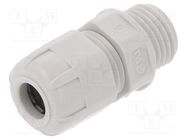 Cable gland; PG7; IP68; polyamide; light grey; UL94V-2 BM GROUP