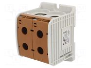 Splice terminal: rail; STB; 520A; 1kV; screw terminal; brown; TS35 SIMET