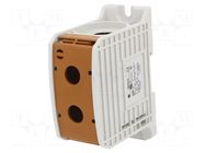 Splice terminal: rail; STB; 520A; 1kV; screw terminal; brown; TS35 SIMET