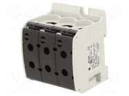 Splice terminal: rail; STB; 232A; 1kV; screw terminal; black; 95mm2 SIMET