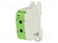 Splice terminal: rail; STB; 232A; 1kV; screw terminal; green; 95mm2 SIMET