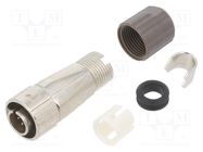 Connector: circular; LF; plug; male; straight; PIN: 6; 2A; size LF07 HIROSE