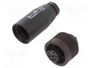 Connector: circular; 692,693,RD24; 250V; PIN: 7; plug; female; 10A 