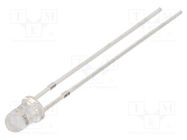 LED; 3mm; yellow; blinking; 4200÷5800mcd; 30°; 3÷5V; 20mA; 6.8Hz 