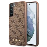 Guess GUHCS22SG4GFBR S22 S901 brązowy/brown hard case 4G Metal Gold Logo, Guess