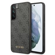 Guess GUHCS22SG4GFGR S22 S901 gray/gray hard case 4G Metal Gold Logo, Guess
