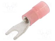 Tip: fork; M3; Ø: 3.2mm; 0.25÷1.5mm2; crimped; for cable; insulated BM GROUP