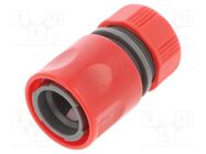 Alloy connector; ABS,PP; straight; 1/2" PROLINE