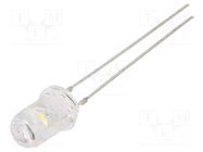 LED; 5mm; white warm; 4200÷5800mcd; 60°; Front: convex; 2.9÷3.6V OPTOSUPPLY