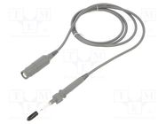 Probe: for oscilloscope; 0÷500MHz; 10: 1; 0.9ns; 10÷25pF; grey; 1.2m STÄUBLI