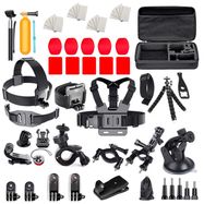 Set of universal accessories 63 in 1 for GoPro, DJI, Insta360, SJCam, Eken sports cameras (GoPro 63 in 1 set), Hurtel