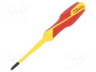 Screwdriver; Phillips; insulated,slim; PH1; Blade length: 80mm BETA