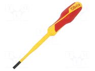 Screwdriver; insulated,slim; slot; 4.5x1mm; Blade length: 100mm BETA
