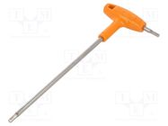 Wrench; hex key; HEX 3mm; stainless steel; Kind of handle: T BETA