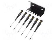 Kit: screwdrivers; precision; Kit: stand; ESD; 6pcs. BERNSTEIN