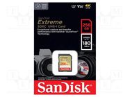 Memory card; Extreme; SDXC; R: 180MB/s; W: 130MB/s; UHS I U3 V30 