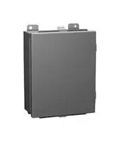 N4 J BOX, HINGE COVER W/PANEL,16X14X10, STEEL, GRAY