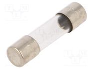 Fuse: fuse; 6A; 125/250VAC; automotive,glass; 6.35x25.4mm OPTIFUSE