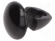 Rivet; polyamide; Rivet diam: 3.2mm; L.rivet: 2.4mm; black; UL94V-2 