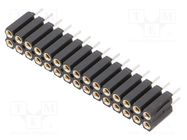 Connector: pin strips; socket; female; PIN: 30; straight; 2.54mm FISCHER ELEKTRONIK