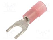 Tip: fork; M4; Ø: 4.2mm; 0.25÷1.5mm2; crimped; for cable; insulated BM GROUP