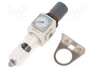 Compressed air regulator; 1100l/min; 1.5÷10bar; 5um; -5÷60°C 