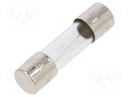 Fuse: fuse; quick blow; 3.15A; 250VAC; glass; 5x20mm; brass; bulk OPTIFUSE