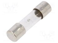 Fuse: fuse; time-lag; 3.15A; 250VAC; glass; 5x20mm; brass; bulk OPTIFUSE