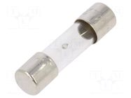 Fuse: fuse; 3.15A; 250VAC; time-lag; glass; 5x20mm; brass; bulk OPTIFUSE