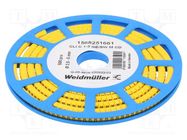 Markers; Marking: M; 2.5÷5mm; PVC; yellow; -30÷80°C; leaded; CLI C WEIDMÜLLER