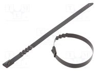 Cable tie; L: 200mm; W: 7.9mm; stainless steel AISI 304; 1112N RAYCHEM RPG