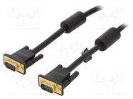 Cable; D-Sub 15pin HD plug,both sides; black; 5m; Core: Cu; 30AWG VENTION