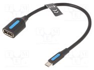 Cable; USB 2.0; USB A socket,USB B micro plug; nickel plated VENTION