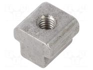 Nut; for profiles; Width of the groove: 10mm; steel; T-slot ELESA+GANTER