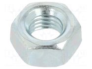 Nut; hexagonal; 1/4"-28; steel; Plating: zinc; 9.5mm KEYSTONE