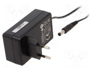 Power supply: switching; mains,plug-in; 24VDC; 1.5A; 36W; Plug: EU POS