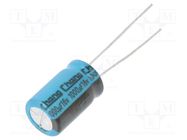 Capacitor: electrolytic; THT; 1mF; 16VDC; Ø10x16mm; Pitch: 5mm; ±20% CHANGZHOU HUAWEI ELECTRONIC